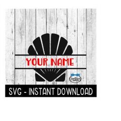 Seashell Frame SVG, Beach Summer SVG, SVG Files Instant Download, Cricut Cut Files, Silhouette Cut Files, Download, Prin