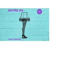 Sexy Leg Lamp SVG PNG JPG Clipart Digital Cut File Download for Cricut Silhouette Sublimation Printable Art - Personal U