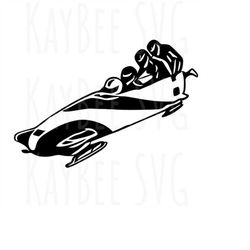 Bobsleigh 4-Man Bobsled SVG PNG JPG Clipart Digital Cut File Download for Cricut Silhouette Sublimation Printable Art -