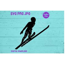 Ski Jumper SVG PNG JPG Clipart Digital Cut File Download for Cricut Silhouette Sublimation Printable Art - Personal Use
