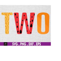 Two svg, Fruit, 2nd Birthday, Pineapple, Watermelon, Orange, Instant Digital Download files included!