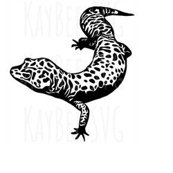 Leopard Gecko SVG PNG Jpg Clipart Digital Cut File Download for Cricut Silhouette Sublimation Printable Art - Personal U