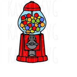 candy dispenser gumball machine svg png jpg clipart cut file download for cricut silhouette sublimation printable art -