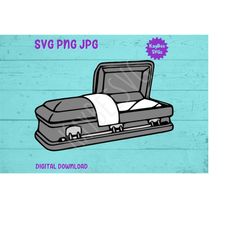 Coffin Casket SVG PNG JPG Clipart Digital Cut File Download for Cricut Silhouette Sublimation Printable Art - Personal U
