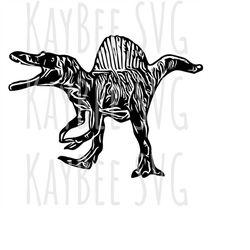 Spinosaurus Dinosaur SVG PNG JPG Clipart Digital Cut File Download for Cricut Silhouette Sublimation Printable Art - Per