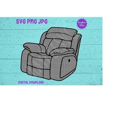 Recliner Chair SVG PNG JPG Clipart Digital Cut File Download for Cricut Silhouette Sublimation Printable Art - Personal