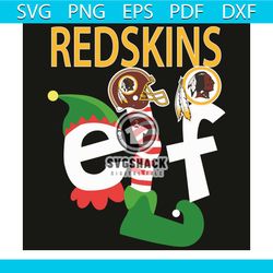 Redskins ELF svg, Washington Redskins Team ELF svg, ELF svg, Washington Redskins team svg, Washington Redskins svg, Reds