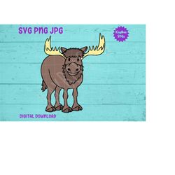 Moose SVG PNG JPG Clipart Digital Cut File Download for Cricut Silhouette Sublimation Printable Art - Personal Use Only