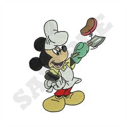 Mickey Mouse Grilling Machine Embroidery Design