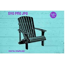 Adirondack Chair SVG PNG JPG Clipart Digital Cut File Download for Cricut Silhouette Sublimation Printable Art - Persona