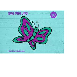 Butterfly SVG PNG JPG Clipart Digital Cut File Download for Cricut Silhouette Sublimation Printable Art - Personal Use O