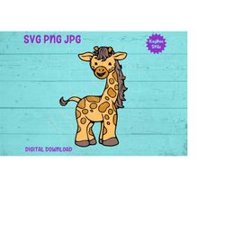 Baby Giraffe SVG PNG JPG Clipart Digital Cut File Download for Cricut Silhouette Sublimation Printable Art - Personal Us