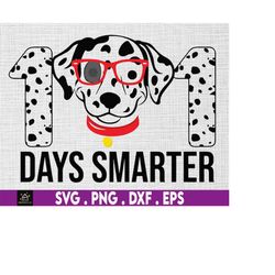 101 Days Of School Dalmatian Dog Svg, 101 Days Smarter Svg, 101 Days Of School Svg, 100 Days Of School Svg, Dalmatian 10
