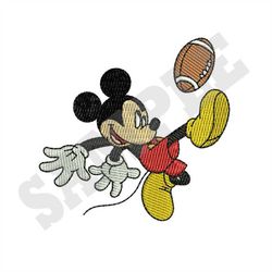 Mickey Mouse Football Machine Embroidery Design