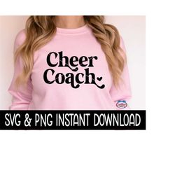 Cheer Coach SVG, Cheer Coach PNG, Cheerleader SVG, Instant Download, Cricut Cut Files, Silhouette Cut Files, Print