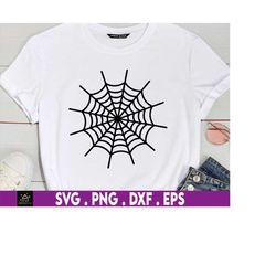 Spider Web svg, Spider Web Shirt Design svg, Spider SVG, SpiderWeb Clipart, Cobweb Clip Art, Halloween SVG Vector Files