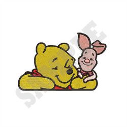 Pooh Pocket Topper Machine Embroidery Design