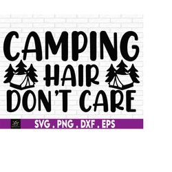 Kids Camp Gift, Camping Png, Camp PNG, Camping Printables, Messy Hair, Girls Camp, Girls That Camp