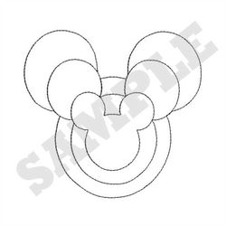 Mickey Echo Quilting Machine Embroidery Design