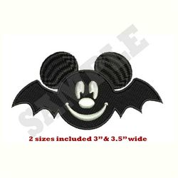 Mickey Mouse Bat - Machine Embroidery Design