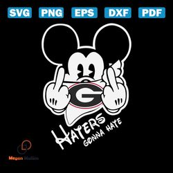 Mickey Haters Gonna Hate Bulldogs svg