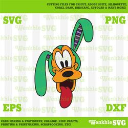 Pluto Easter Bunny Cutting File Printable, SVG file for Cricut