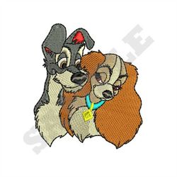 Lady and the Tramp Embroidery Design