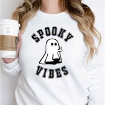 Spooky Vibes Ghost Svg, Funny Ghost Svg, Middle Finger Ghost, Spooky Ghost Svg Png, Halloween Ghost Svg, Trend Halloween