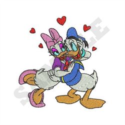 Duck Romance Machine Embroidery Design
