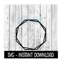 Layered Stacked Octagon Frame SVG, Octagon Frame SVG Files, Instant Download, Cricut Cut Files, Silhouette Cut Files, Do
