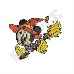 Minnie Mouse Halloween Embroidery Design