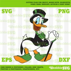 St. Patrick's Day Donald Cutting File Printable, SVG file for Cricut