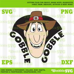 Drac Gobble Gobble Cutting File Printable, SVG file for Cricut