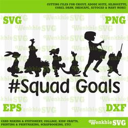 Winnie The Pooh Squad Goals Cutting File Printable, SVG file for Cricut