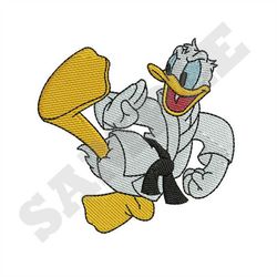 Donald Duck Karate Machine Embroidery Design