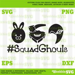 Squad Ghouls Cutting File Printable, SVG file for Cricut