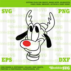 Red Nose Pluto Cutting File Printable, SVG file for Cricut