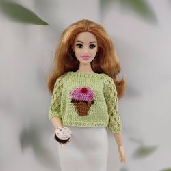 Barbie curvy clothes cupcake sweater