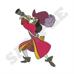 captain hook machine embroidery design