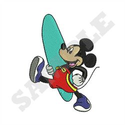 Surfer Mickey Machine Embroidery