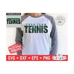 Tennis svg - Tennis Cut File - Tennis Template 0012 - Tennis Mom - svg - eps - dxf - Silhouette - Cricut Cut File - Digi