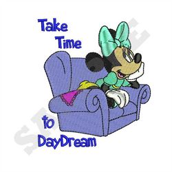 Day Dreaming Minnie Machine Embroidery Design