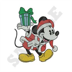 Christmas Mickey Machine Embroidery Design