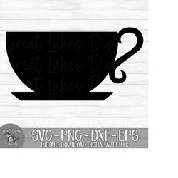Coffee Cup, Tea Cup - Instant Digital Download - svg, png, dxf, and eps files included!