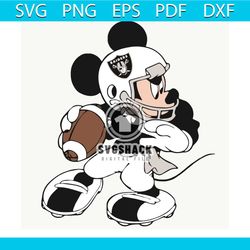 Mickey Mouse Oakland Raiders SVG, Mickey svg, Mickey shirt, mickey gift, mickey lovers, Oakland Raiders svg, Oakland Rai