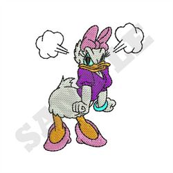 Angry Daisy Duck Machine Embroidery Design