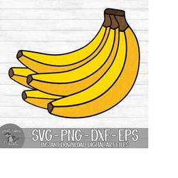 Banana Bunch - Instant Digital Download - svg, png, dxf, and eps files included! - Bananas, Fruit