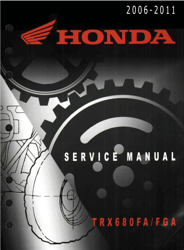 Honda Recon 680 Repair Shop Manual 2006-2011