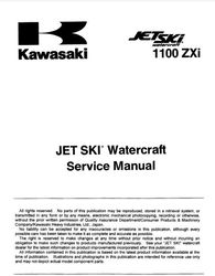 Kawasaki Jetski 1100 Zxi Service Manual 1996-2002