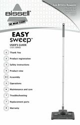 Bissell EasySweep Cordless Rechargeable Sweeper 15D1A Owner's Manual